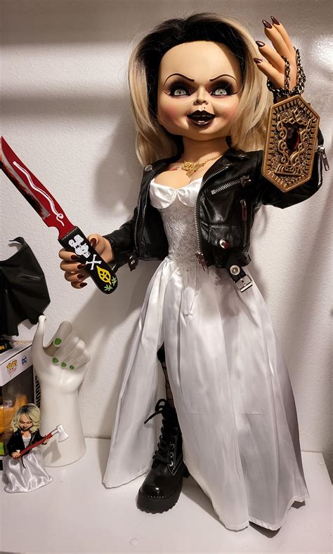 child's play bride of chucky tiffany life-size 1:1 scale replica|chucky tiffany life size.